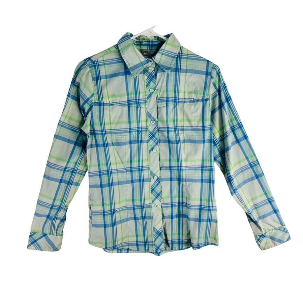 Women Columbia Sportswear Insect Blocker Long Sleeve Shirt Blue size XS